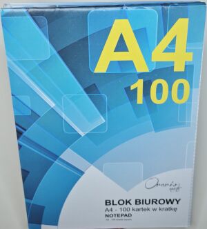Blok biurowy A4 100k.krata ORARIO